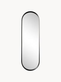 Oválné nástěnné zrcadlo Norm, Černá, Š 40 cm, V 130 cm