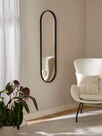 Oválne nástenné zrkadlo Norm, Čierna, Š 40 x V 130 cm