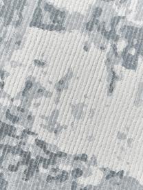 Tappeto tessuto a mano a pelo corto Nantes, 100% poliestere, certificato GRS, Grigio blu, Larg. 120 x Lung. 180 cm (taglia S)