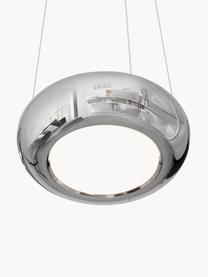 LED hanglamp Mercurio, handgemaakt, Zilverkleurig, Ø 28 cm
