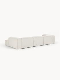 Modulares Ecksofa Lennon aus Bouclé, Bezug: Bouclé (100 % Polyester) , Gestell: Massives Kiefernholz, Spe, Bouclé Off White, B 327 x T 180 cm, Eckteil rechts