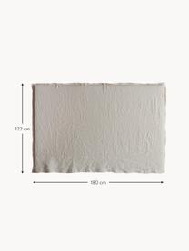 Cabecero de lino Palma, Tapizado: 100% lino, Tejido beige, An 180 x Al 122 cm