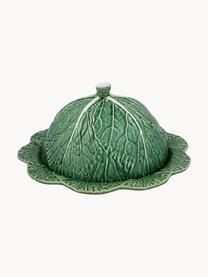 Ručně malovaná máselnička s víkem Cabbage, Kamenina, Tmavě zelená, Ø 35 cm