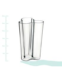 Design-Vase Alvar Aalto, Glas, Transparent, 17 x 25 cm