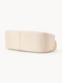 Modulares Bouclé-Sofa Sofia (2-Sitzer), Bezug: Bouclé (100 % Polyester) , Gestell: Fichtenholz, Spanplatte, , Bouclé Hellbeige, B 190 x T 103 cm