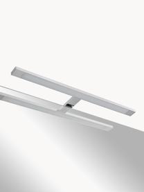 Wastafelset Yoka, 4-delig, Blad: HPL-laminaat in Carrara-m, Lamp: gecoat aluminium, Wit gemarmerd, eikenhout optiek, Set met verschillende formaten