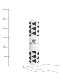 Kompostovateľná špongiová utierka v rolke Dreieck, 70 % celulóza, 30 % bavlna, Biela, čierna, Š 24 x D 25 cm