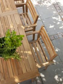 Table de jardin en teck Oxford, 210 x 90 cm, Bois de teck, Teck, larg. 210 x prof. 90 cm