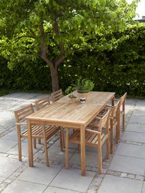 Mesa para exterior de teca Oxford, 210 x 90 cm, Madera de teca, Madera de teca, An 210 x F 90 cm