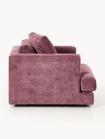 Sessel Tribeca, Bezug: 100 % Polyester Der strap, Gestell: Buchenholz, Kiefernholz, , Webstoff Aubergine, B 110 x T 100 cm