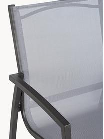 Silla para exterior Hilla Cloud, Asiento: plástico, Estructura: aluminio con pintura en p, Gris claro, antracita, An 57 x F 61 cm