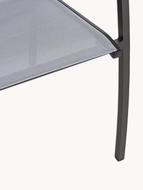 Silla para exterior Hilla Cloud, Asiento: plástico, Estructura: aluminio con pintura en p, Gris claro, antracita, An 57 x F 61 cm