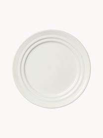 Ručně vyrobený talíř na dort Stevns, Glazovaná kamenina, Tlumeně bílá, lesklá, Ø 16 cm