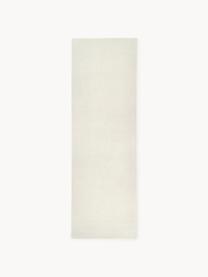 Tapis d'entrée en laine tufté main Jadie, Blanc crème, larg. 80 x long. 250 cm