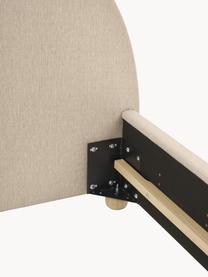 Letto imbottito Ebba, Rivestimento: 100% polipropilene Con 23, Tessuto beige, Larg. 140 x Lung. 200 cm