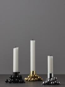 Magnetischer Kerzenhalter Molekyl, Stahl, beschichtet, Schwarz, Ø 3 x H 4 cm