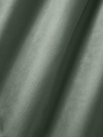 Lenzuolo con angoli topper in raso di cotone Premium, Verde scuro, Larg. 90 x Lung. 200 cm, Alt. 15 cm