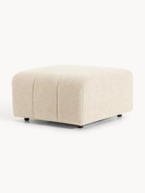 Bouclé-Sofa-Hocker Lena, Bezug: Bouclé (93 % Polyester, 6, Gestell: Buchenholz, Spanplatte, H, Füße: Kunststoff, Bouclé Hellbeige, B 78 x T 75 cm