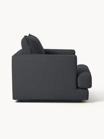 Fauteuil Tribeca, Tissu anthracite, larg. 110 x long. 96 cm