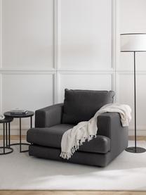 Fauteuil Tribeca, Tissu anthracite, larg. 110 x long. 96 cm