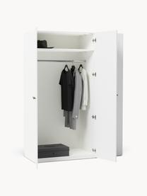 Modularer Drehtürenschrank Charlotte, 150 cm Breite, mehrere Varianten, Korpus: Spanplatte, melaminbeschi, Griffe: Messing Dieses Produkt wi, Weiss, Basic Interior, B 150 x H 200 cm