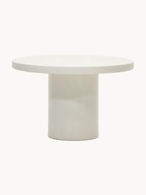 Table de jardin ronde Aiguablava, tailles variées, Ciment, Blanc cassé, Ø 120 x haut. 75 cm