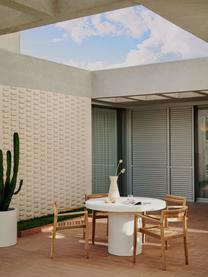 Tavolo rotondo da giardino Aiguablava, diverse misure, Lastra di cemento, Bianco latte, Ø 120 x Alt. 75 cm