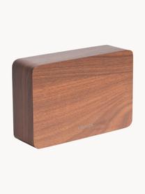 Despertador LED Square, con conexión USB, Chapa de madera, Madera, An 15 x Al 10 cm