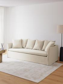 Sofa Mila (3-Sitzer), Bezug: 100% Polyester Der hochwe, Gestell: Kieferholz, Faserplatte, , Webstoff Beige, B 220 x T 93 cm