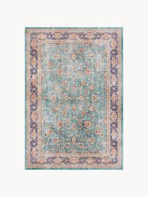 Tapis Keshan Mashad, 100 % polyester, Turquoise, multicolore, larg. 80 x long. 150 cm (taille XS)