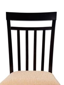 Silla tapizada Sofia, Estructura: madera, Tapizado: poliéster, Negro, beige, An 44 x Al 95 cm