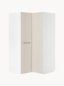 Modularer Eck-Kleiderschrank Charlotte, 115 cm Breite, Korpus: Spanplatte, melaminbeschi, Beige, Eckmodul, B 115 x H 200 cm