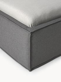 Letto imbottito con contenitore Dream, Rivestimento: poliestere (tessuto testu, Tessuto grigio scuro, Larg. 160 x Lung. 200 cm