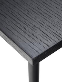 Table en métal et bois Jette, Noir