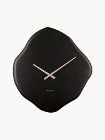 Reloj de pared con forma orgánica Organic Diamond, Poliresina, Negro, An 35 x Al 38 cm