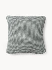 Housse de coussin en tricot de coton bio Adalyn, 100 % coton bio, certifié GOTS

Le matériau est certifié STANDARD 100 OEKO-TEX®, 11.HIN.00050, HOHENSTEIN HTTI, Vert sauge, larg. 40 x long. 40 cm