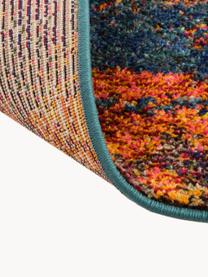 Design Niederflor-Teppich Celestial, Flor: 100 % Polypropylen, Rot-, Orange- und Blautöne, B 120 x L 180 cm (Grösse S)