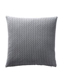 Housse de coussin 45x45 en coton gris Cousin, 3 élém., 100 % coton, Gris, blanc, larg. 45 x long. 45 cm