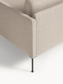 Petit canapé d'angle Fluente, Tissu beige, larg. 198 x prof. 152 cm, méridienne à gauche