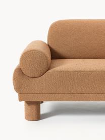 Bouclé-Sofa Lilo (2-Sitzer), Bezug: Bouclé (93 % Polyester, 6, Bouclé Hellbraun, B 190 x T 93 cm