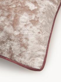 Zamatový poťah na vankúš s lemom Enid, Zamat (100 % polyester)
Certifikát Oeko-Tex Standard 100, 1. trieda, Béžová, ružová, Š 45 x D 45 cm