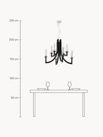 Lustre Khan, Noir, haute brillance, Ø 77 x haut. 61 cm