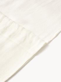 Semi-transparant gordijn Harmony met tunnelzoom, 2 stuks, 100% linnen, Gebroken wit, B 140 x L 260 cm