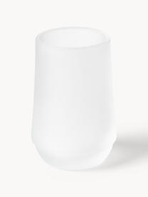 Vaso cepillo de dientes de vidrio Ocean, Vidrio, Blanco semitransparente, Ø 30 cm