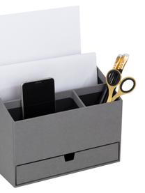 Büro-Organizer Greta, Fester, laminierter Karton, Grau, B 24 x H 18 cm