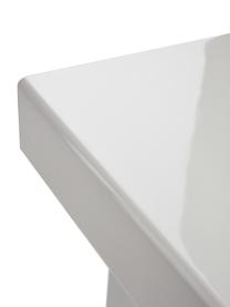 Table d'appoint Crozz, MDF (panneau en fibres de bois à densité moyenne), laqué, Blanc, larg. 40 x haut. 58 cm