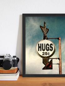 Ingelijste digitale print Hugs For 25C, Afbeelding: digitale print op papier,, Lijst: gelakt hout, Multicolour, B 33 cm x H 43 cm