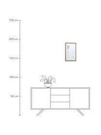 Zarámovaný digitální tisk Annelise, Bílá, černá, Š 30 cm, V 50 cm