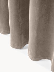 Zamatové zatemňovacie závesy Rush, 2 ks, 100 % polyester (recyklovaný), GRS certifikát, Sivobéžová, Š 135 x D 260 cm