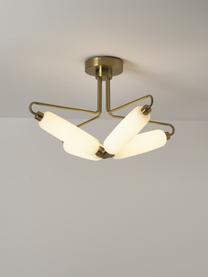 LED plafondlamp Tate, Goudkleurig, wit, Ø 76 x H 46 cm